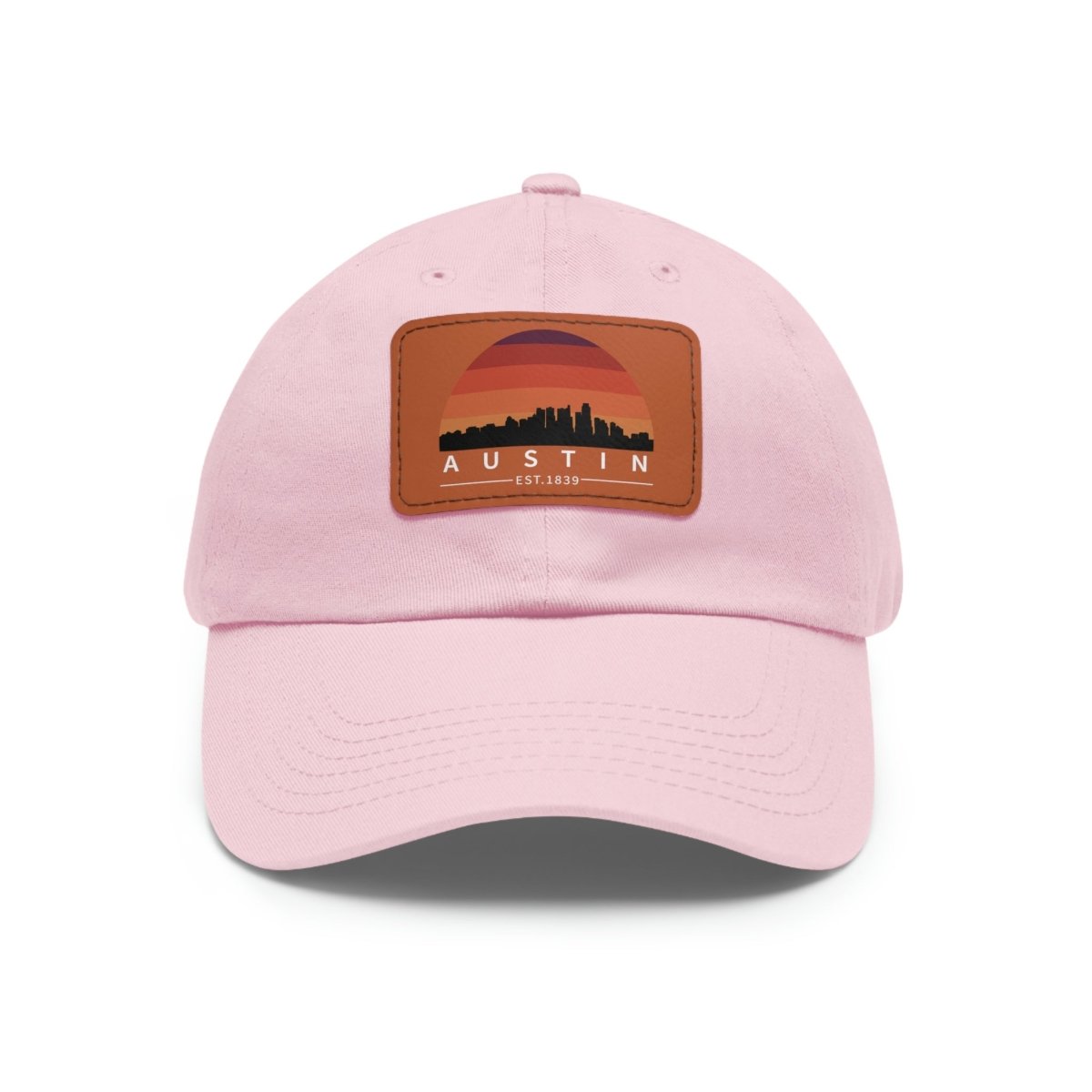 Austin Established Retro Sunset Hat with Leather Patch - Hats | ShirtyAgents