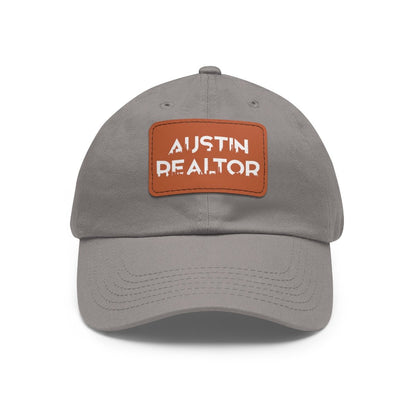 Austin Realtor Skyline Hat with Leather Patch - Hats | ShirtyAgents