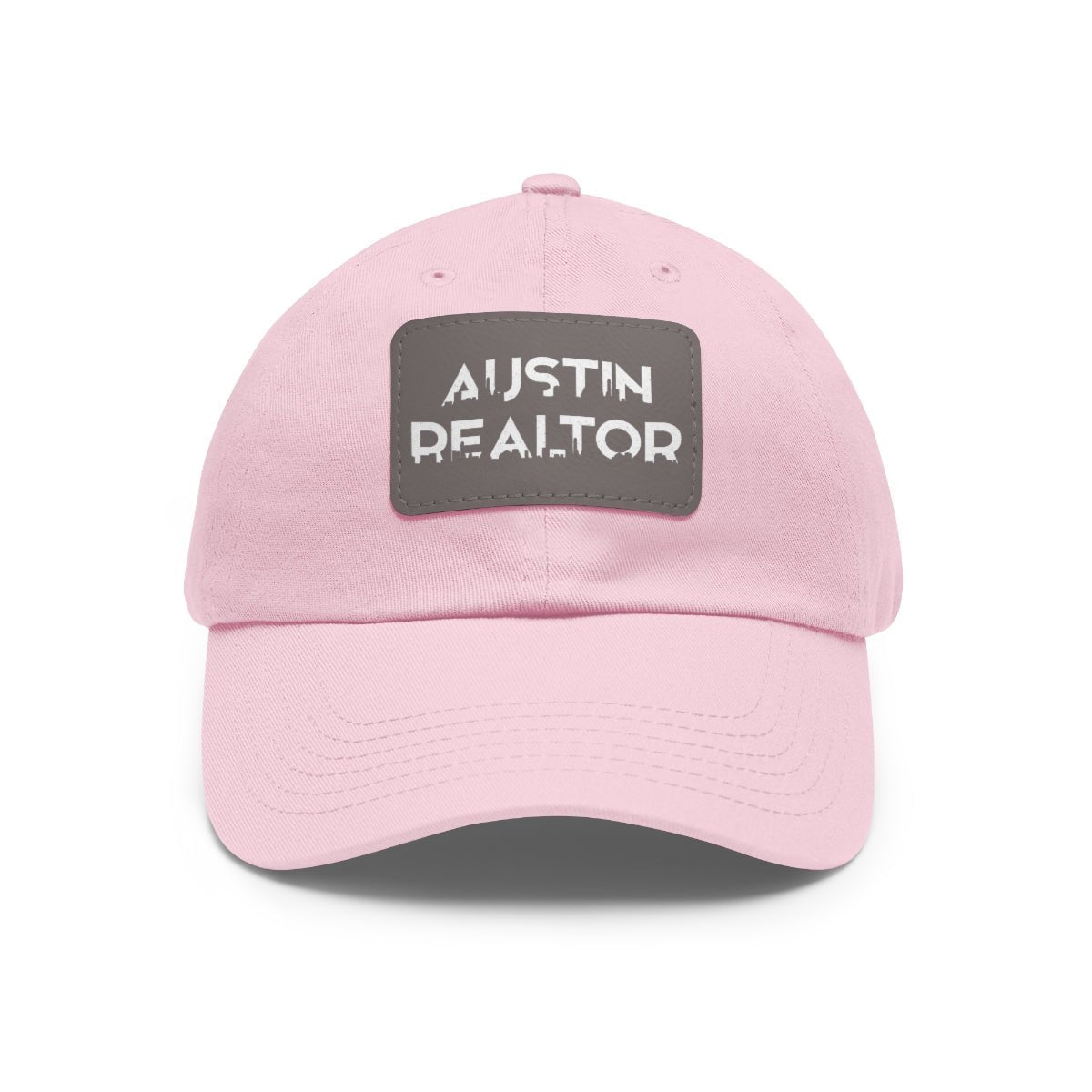 Austin Realtor Skyline Hat with Leather Patch - Hats | ShirtyAgents