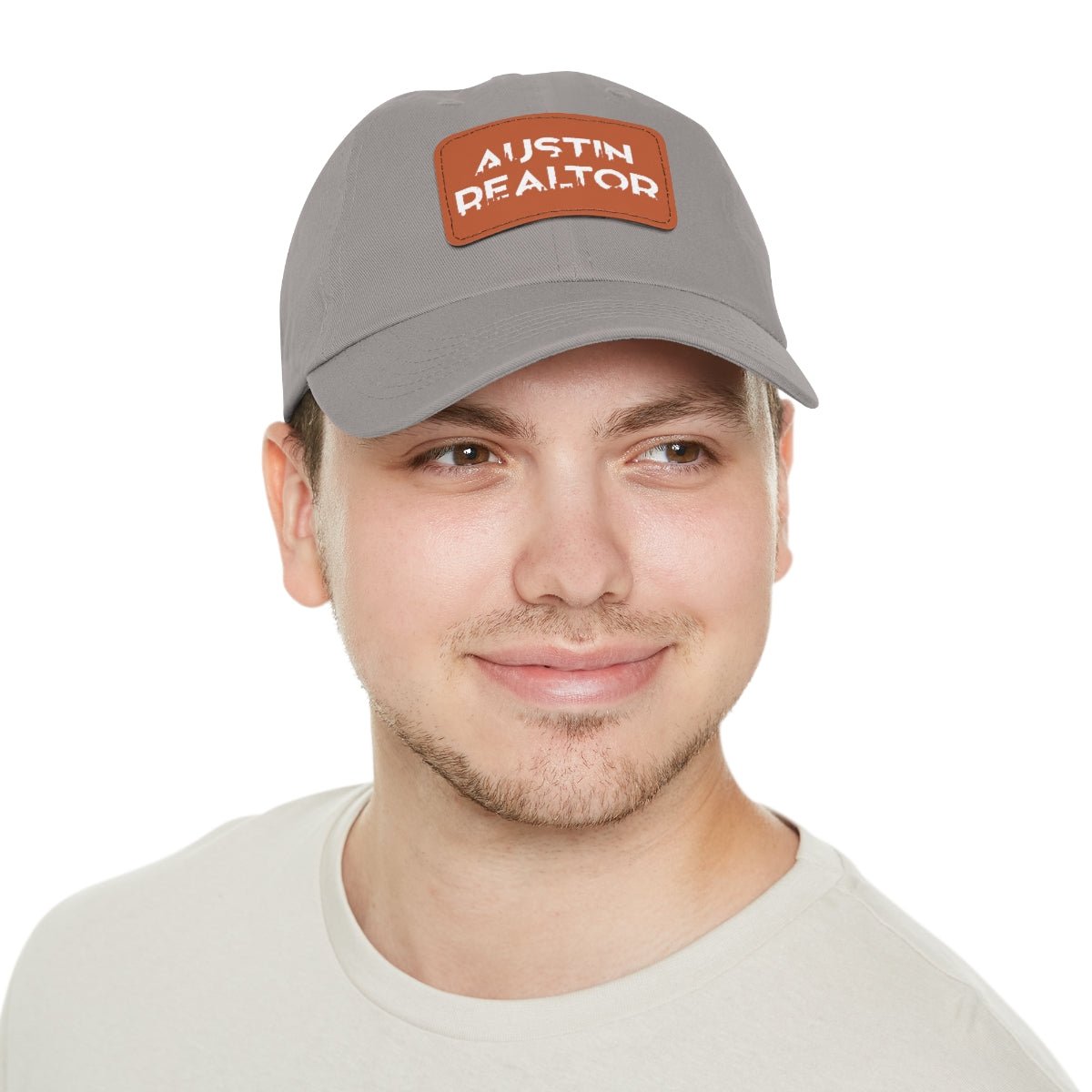 Austin Realtor Skyline Hat with Leather Patch - Hats | ShirtyAgents