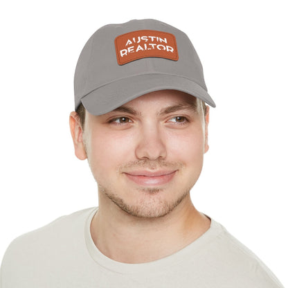 Austin Realtor Skyline Hat with Leather Patch - Hats | ShirtyAgents