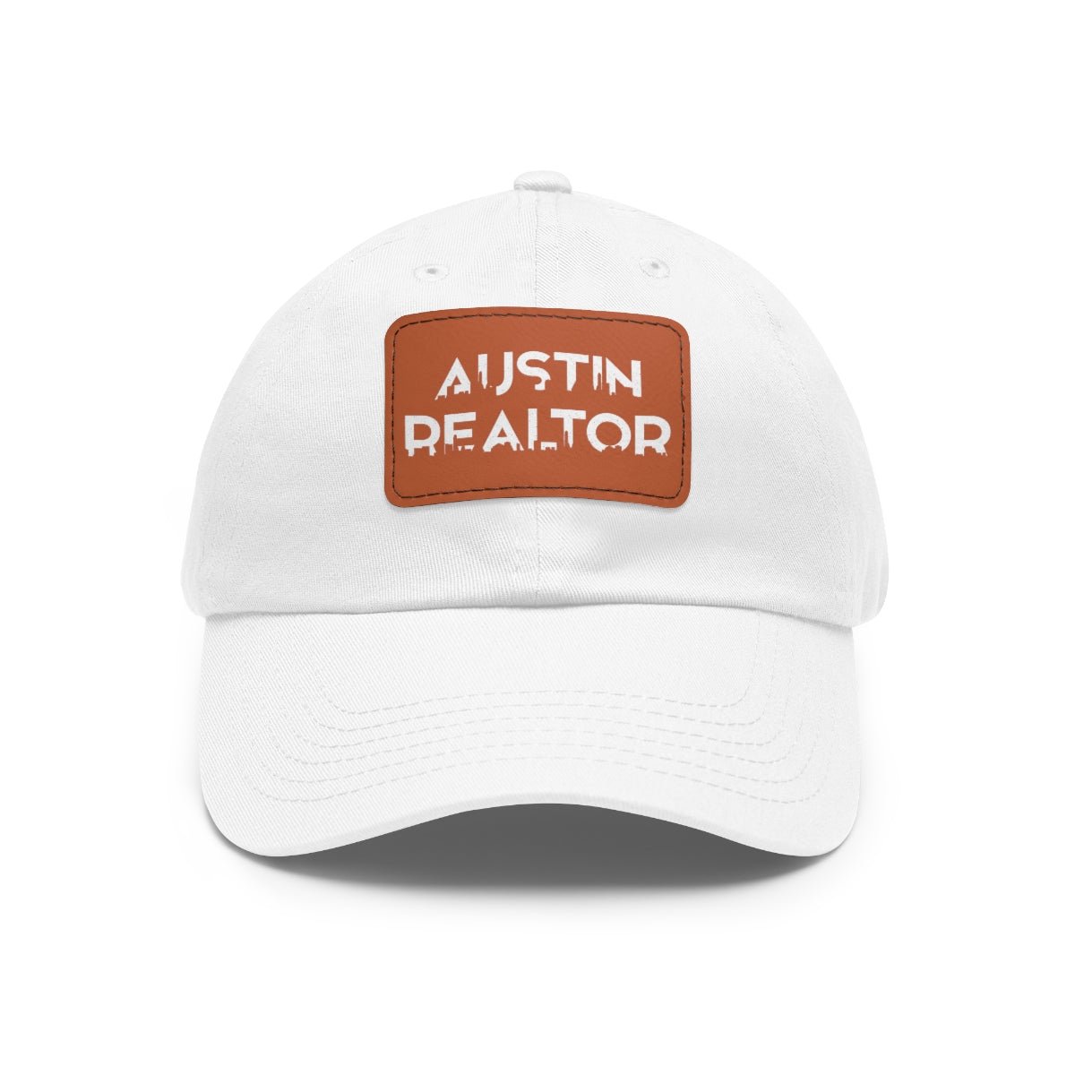 Austin Realtor Skyline Hat with Leather Patch - Hats | ShirtyAgents