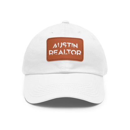 Austin Realtor Skyline Hat with Leather Patch - Hats | ShirtyAgents
