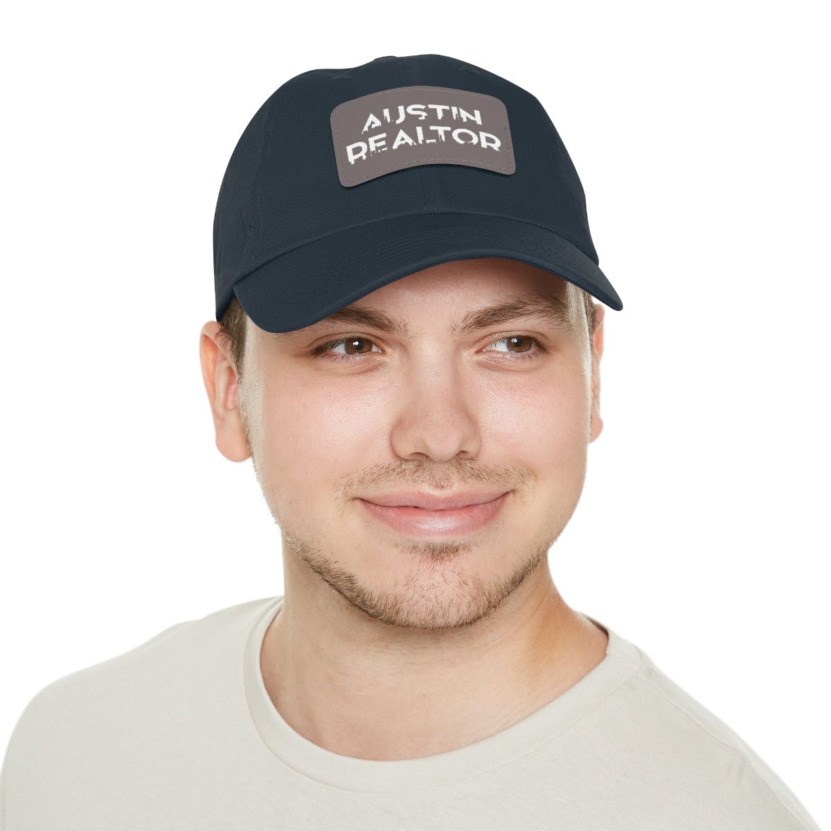 Austin Realtor Skyline Hat with Leather Patch - Hats | ShirtyAgents