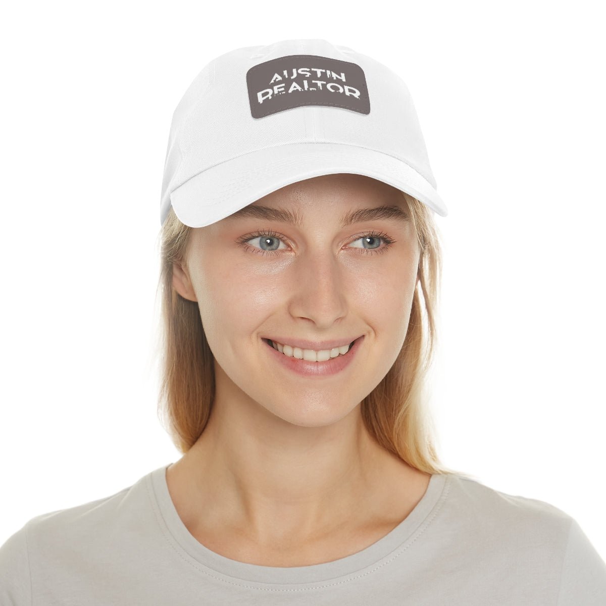 Austin Realtor Skyline Hat with Leather Patch - Hats | ShirtyAgents