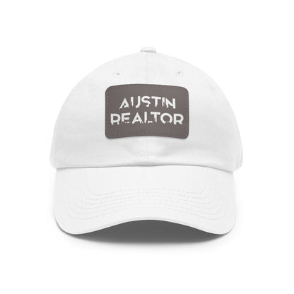Austin Realtor Skyline Hat with Leather Patch - Hats | ShirtyAgents