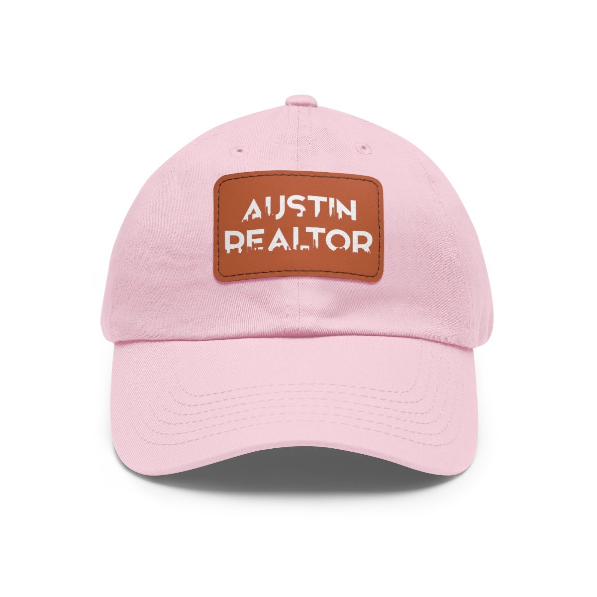 Austin Realtor Skyline Hat with Leather Patch - Hats | ShirtyAgents