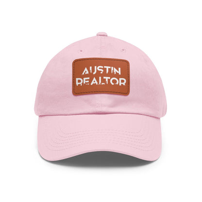 Austin Realtor Skyline Hat with Leather Patch - Hats | ShirtyAgents