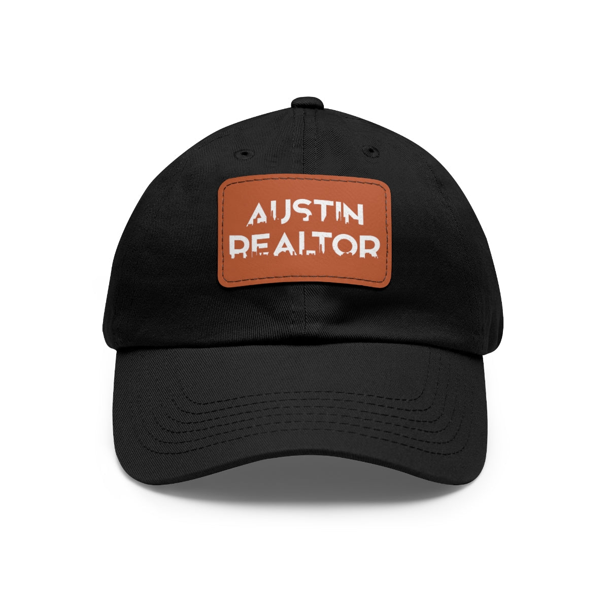 Austin Realtor Skyline Hat with Leather Patch - Hats | ShirtyAgents