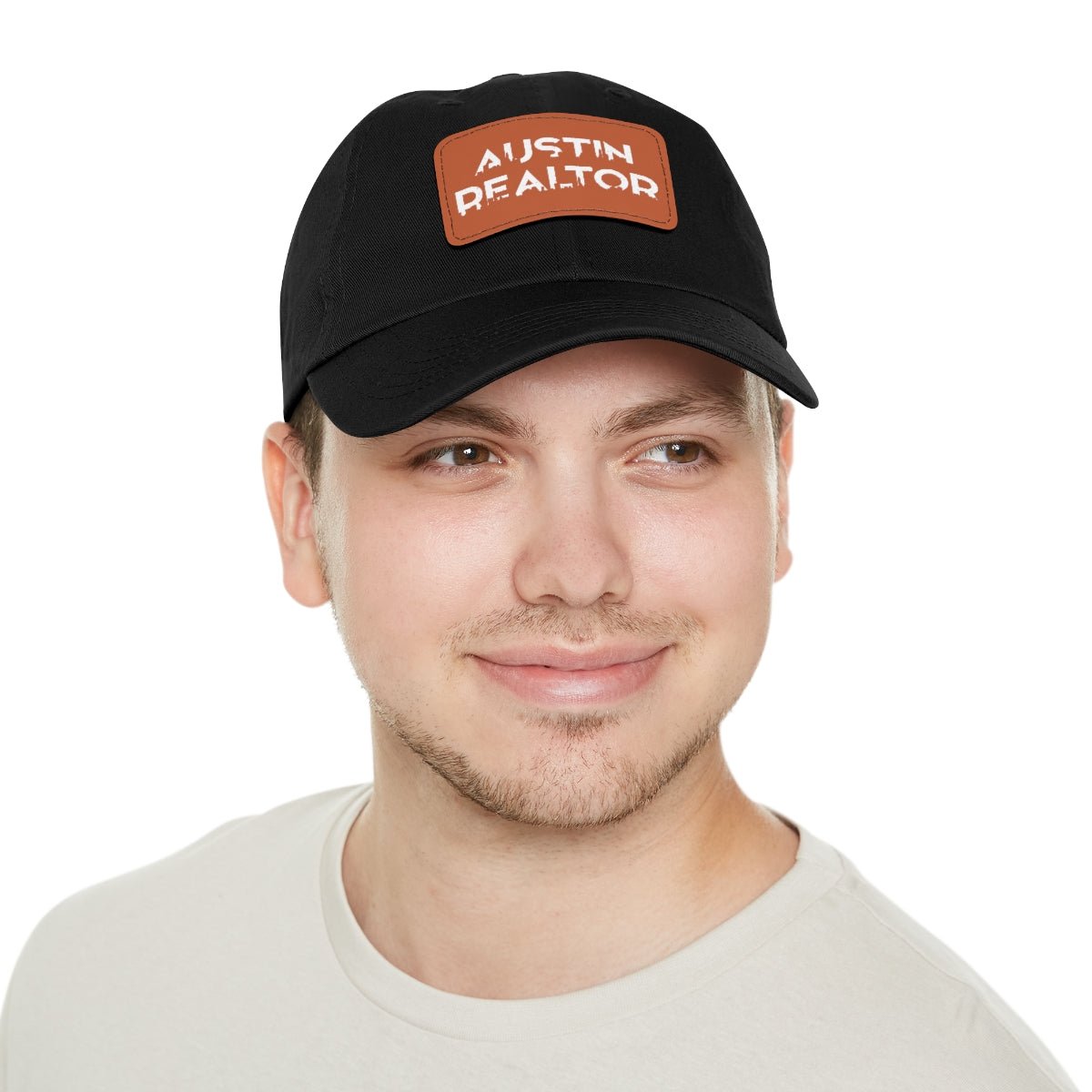 Austin Realtor Skyline Hat with Leather Patch - Hats | ShirtyAgents