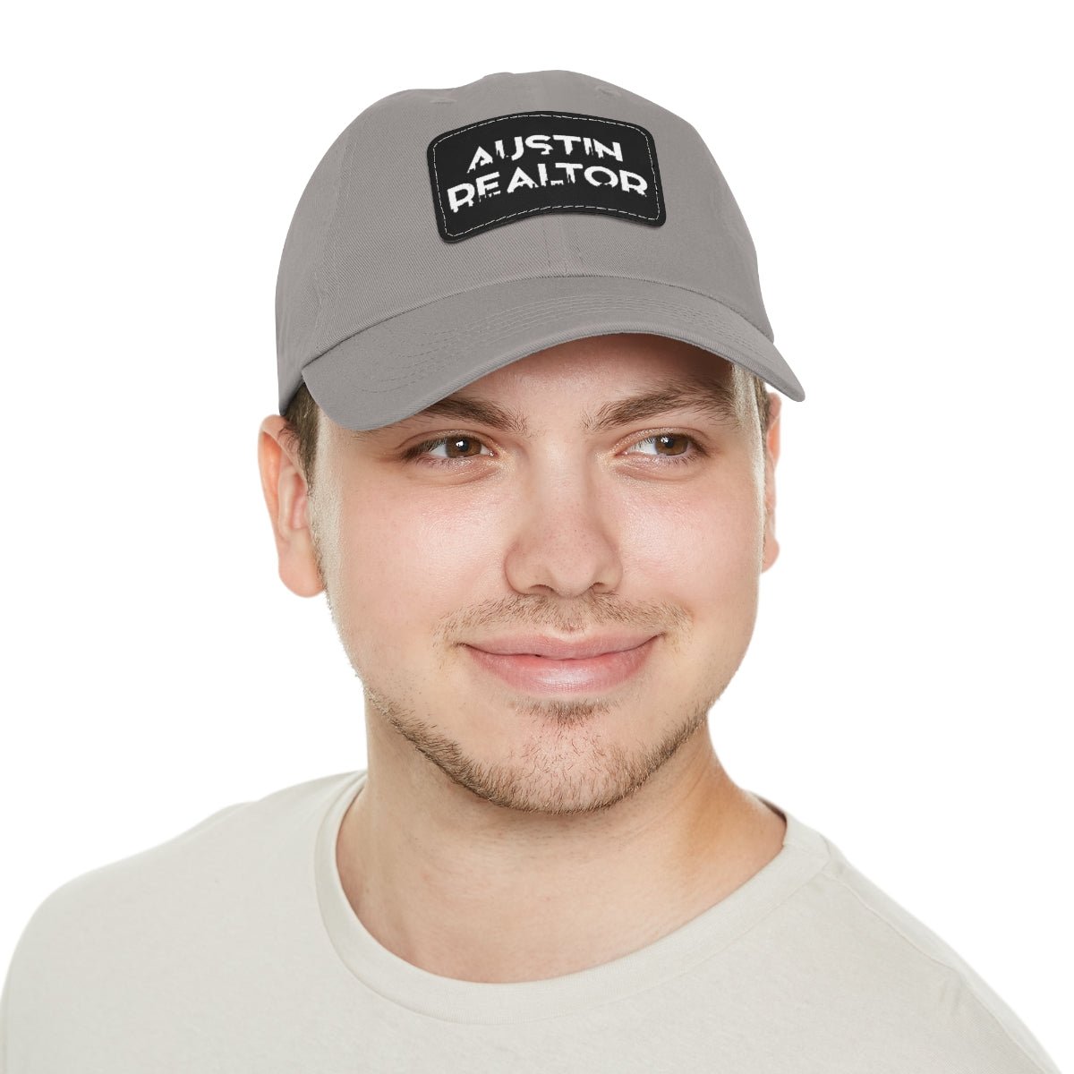Austin Realtor Skyline Hat with Leather Patch - Hats | ShirtyAgents