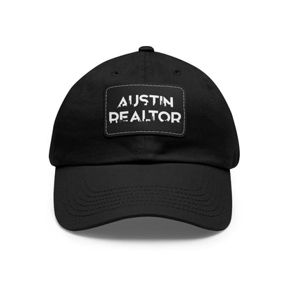 Austin Realtor Skyline Hat with Leather Patch - Hats | ShirtyAgents