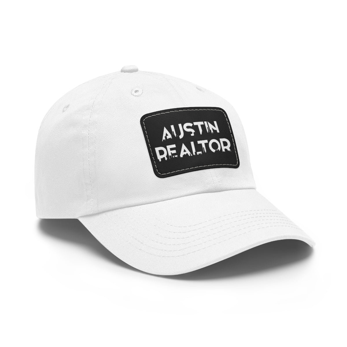 Austin Realtor Skyline Hat with Leather Patch - Hats | ShirtyAgents