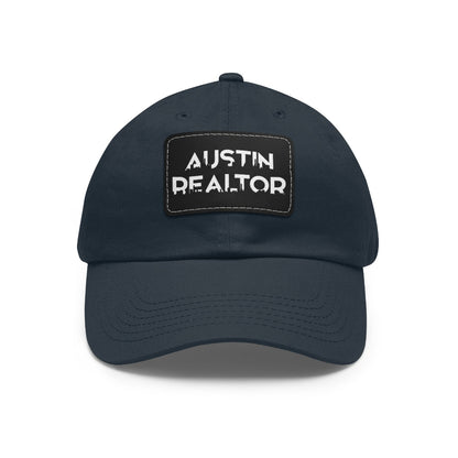 Austin Realtor Skyline Hat with Leather Patch - Hats | ShirtyAgents