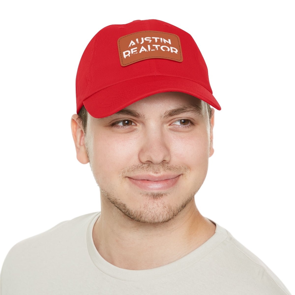 Austin Realtor Skyline Hat with Leather Patch - Hats | ShirtyAgents