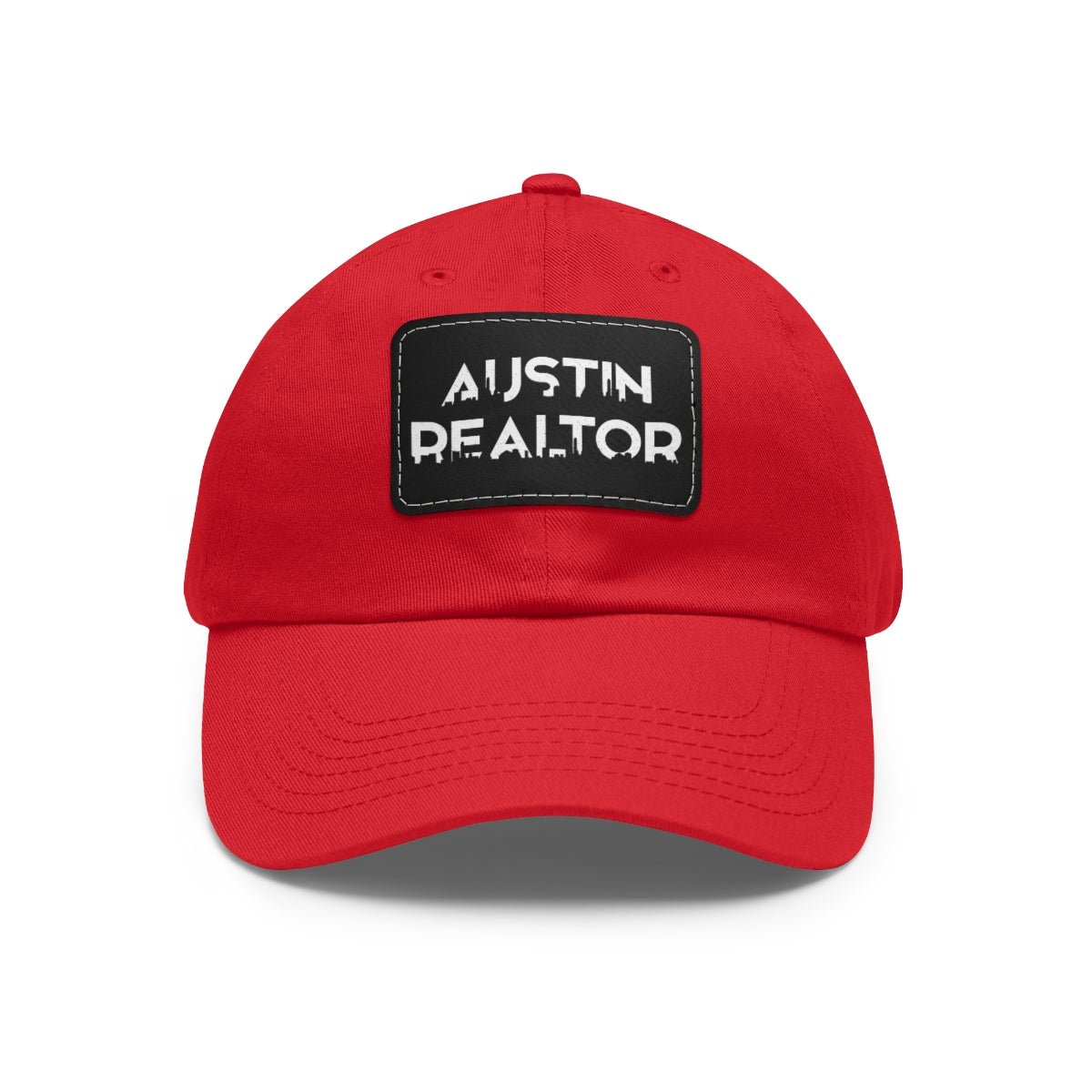 Austin Realtor Skyline Hat with Leather Patch - Hats | ShirtyAgents