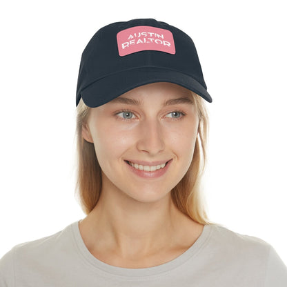 Austin Realtor Skyline Hat with Leather Patch - Hats | ShirtyAgents