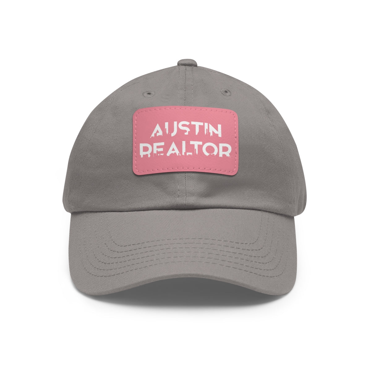 Austin Realtor Skyline Hat with Leather Patch - Hats | ShirtyAgents