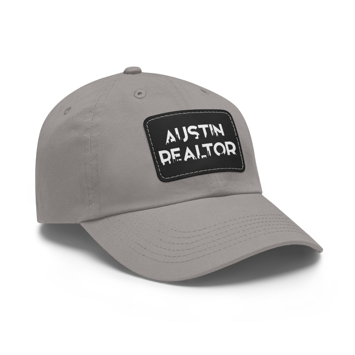 Austin Realtor Skyline Hat with Leather Patch - Hats | ShirtyAgents