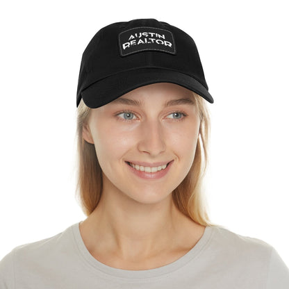 Austin Realtor Skyline Hat with Leather Patch - Hats | ShirtyAgents