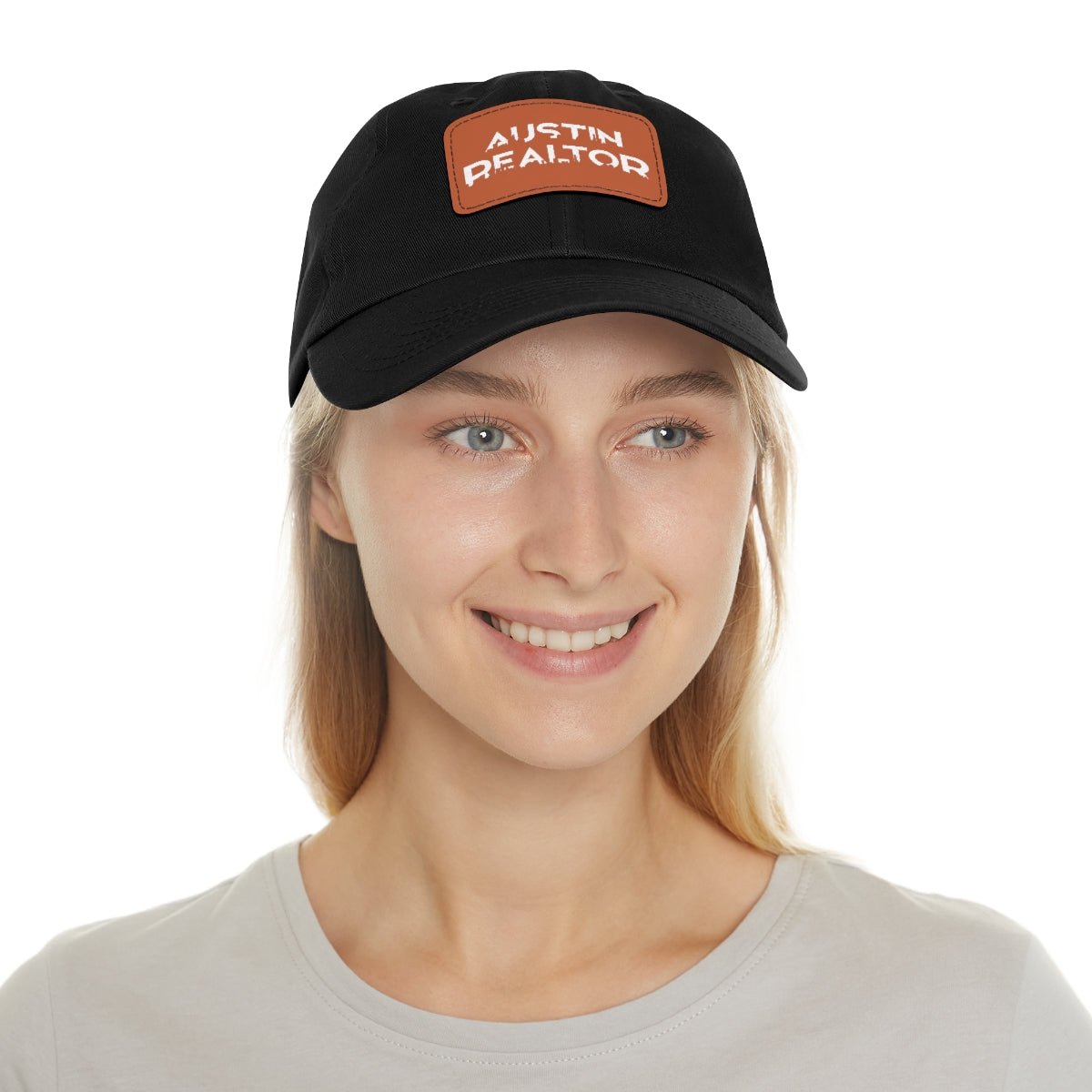 Austin Realtor Skyline Hat with Leather Patch - Hats | ShirtyAgents