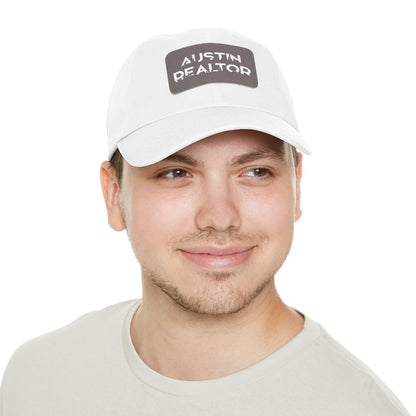 Austin Realtor Skyline Hat with Leather Patch - Hats | ShirtyAgents