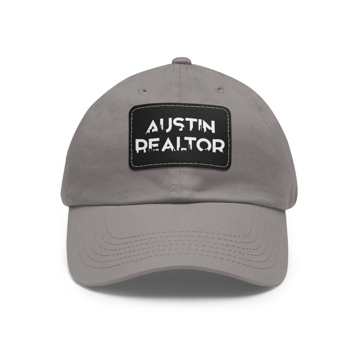 Austin Realtor Skyline Hat with Leather Patch - Hats | ShirtyAgents