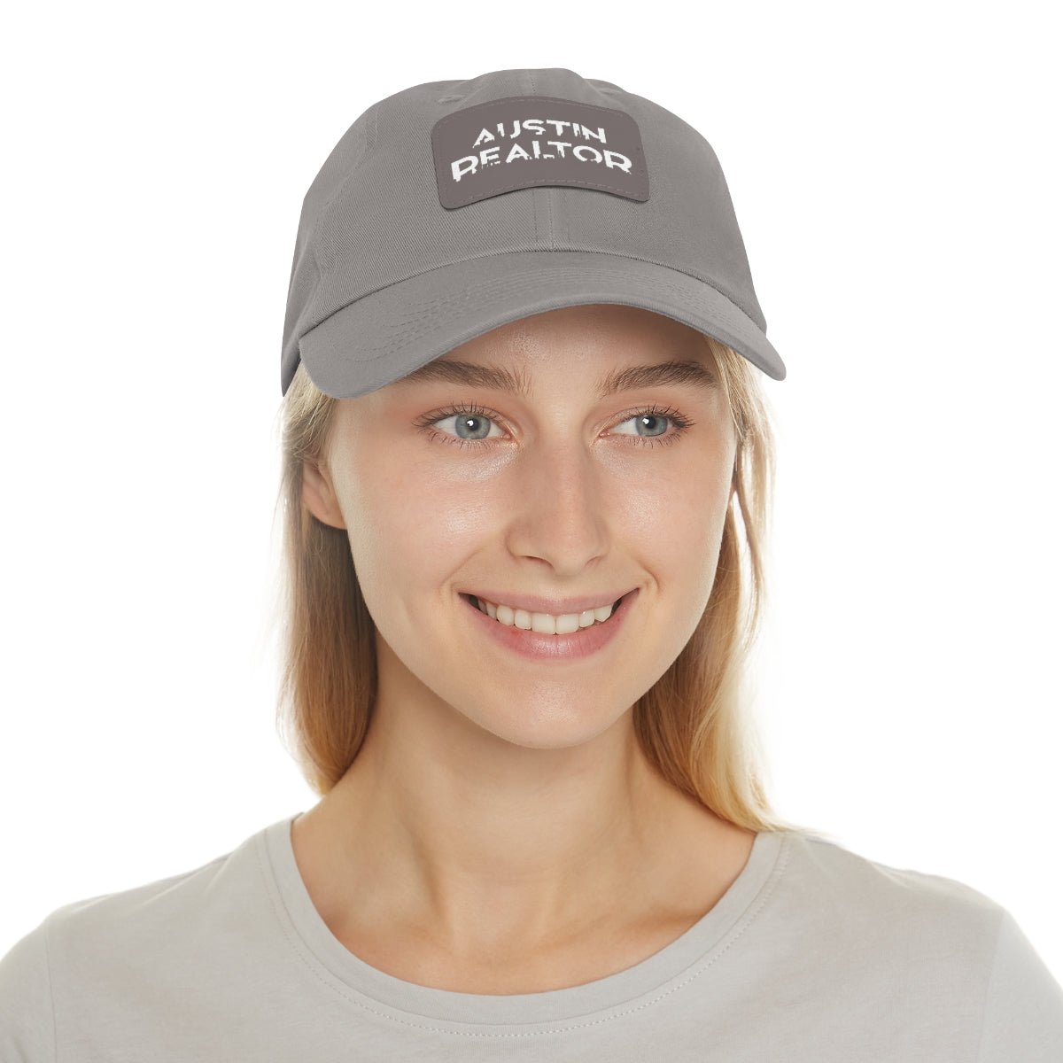 Austin Realtor Skyline Hat with Leather Patch - Hats | ShirtyAgents