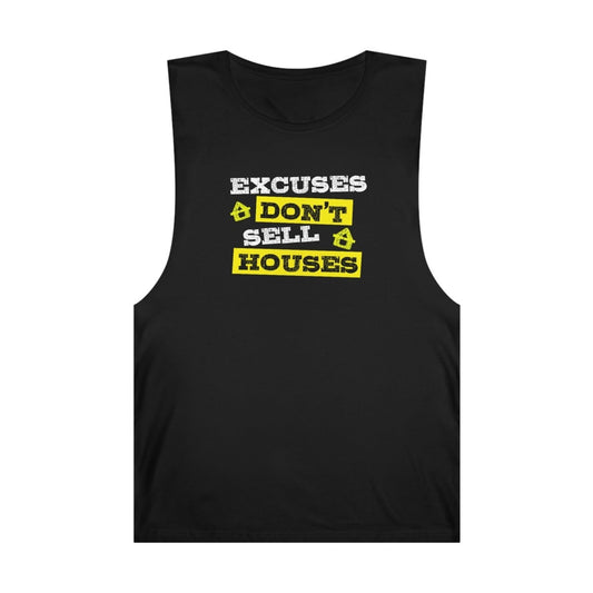 Excuses Don’t Sell Houses – Hustle Does! - Tank Top | ShirtyAgents