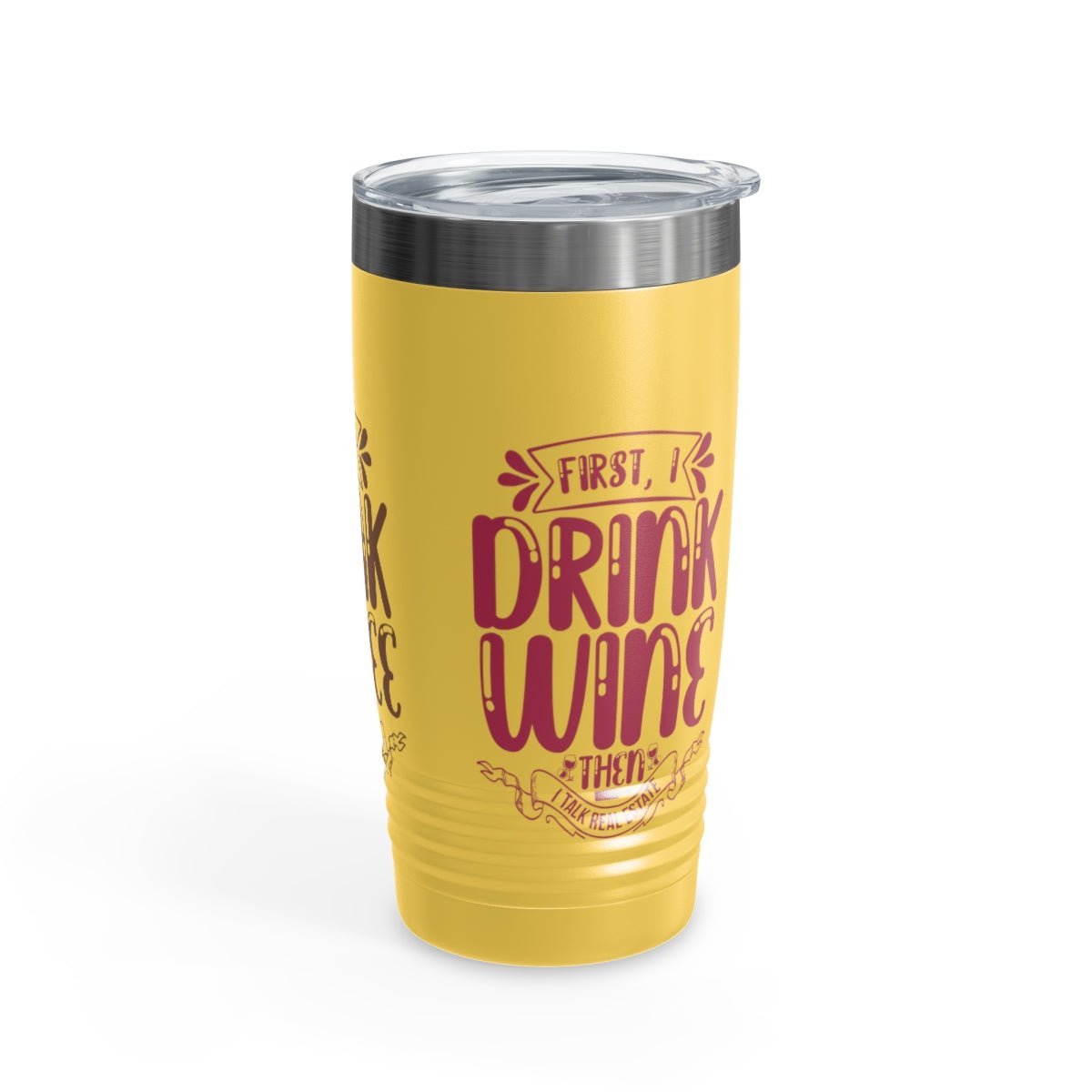 First I Drink Everything Ringneck Tumbler - Mug | ShirtyAgents
