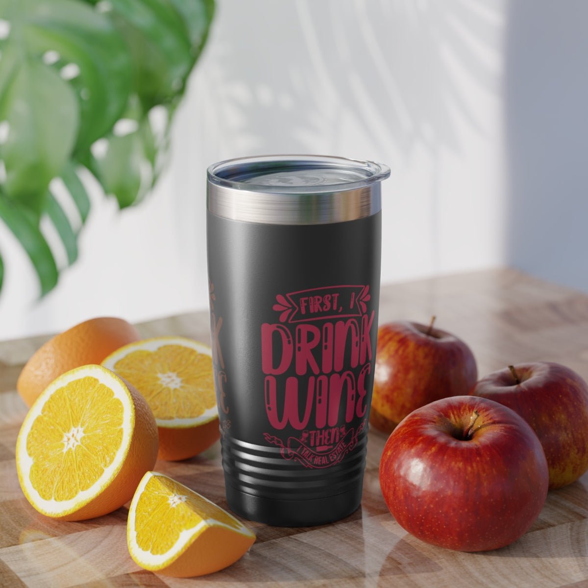 First I Drink Everything Ringneck Tumbler - Mug | ShirtyAgents
