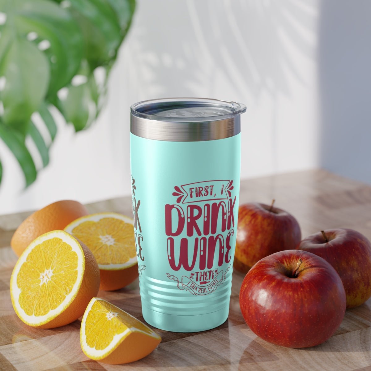 First I Drink Everything Ringneck Tumbler - Mug | ShirtyAgents