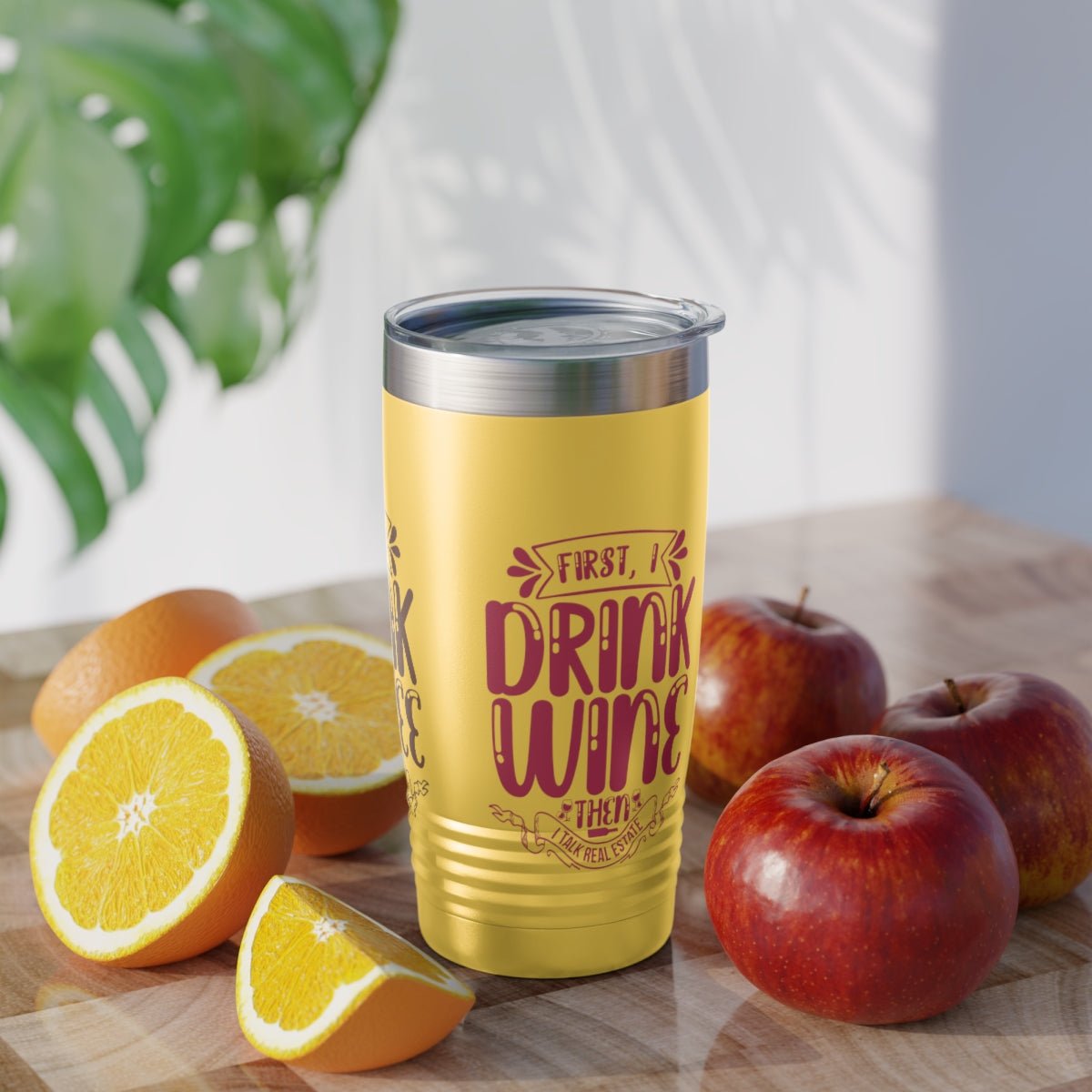 First I Drink Everything Ringneck Tumbler - Mug | ShirtyAgents