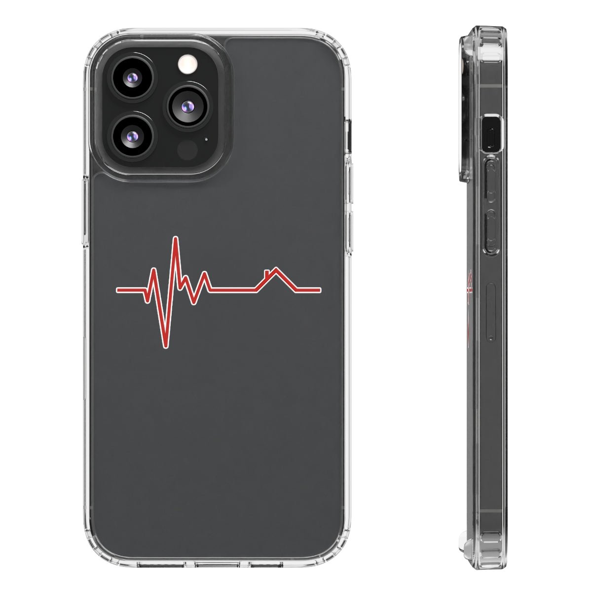 Housebeat Red Clear Phone Case - Phone Case | ShirtyAgents