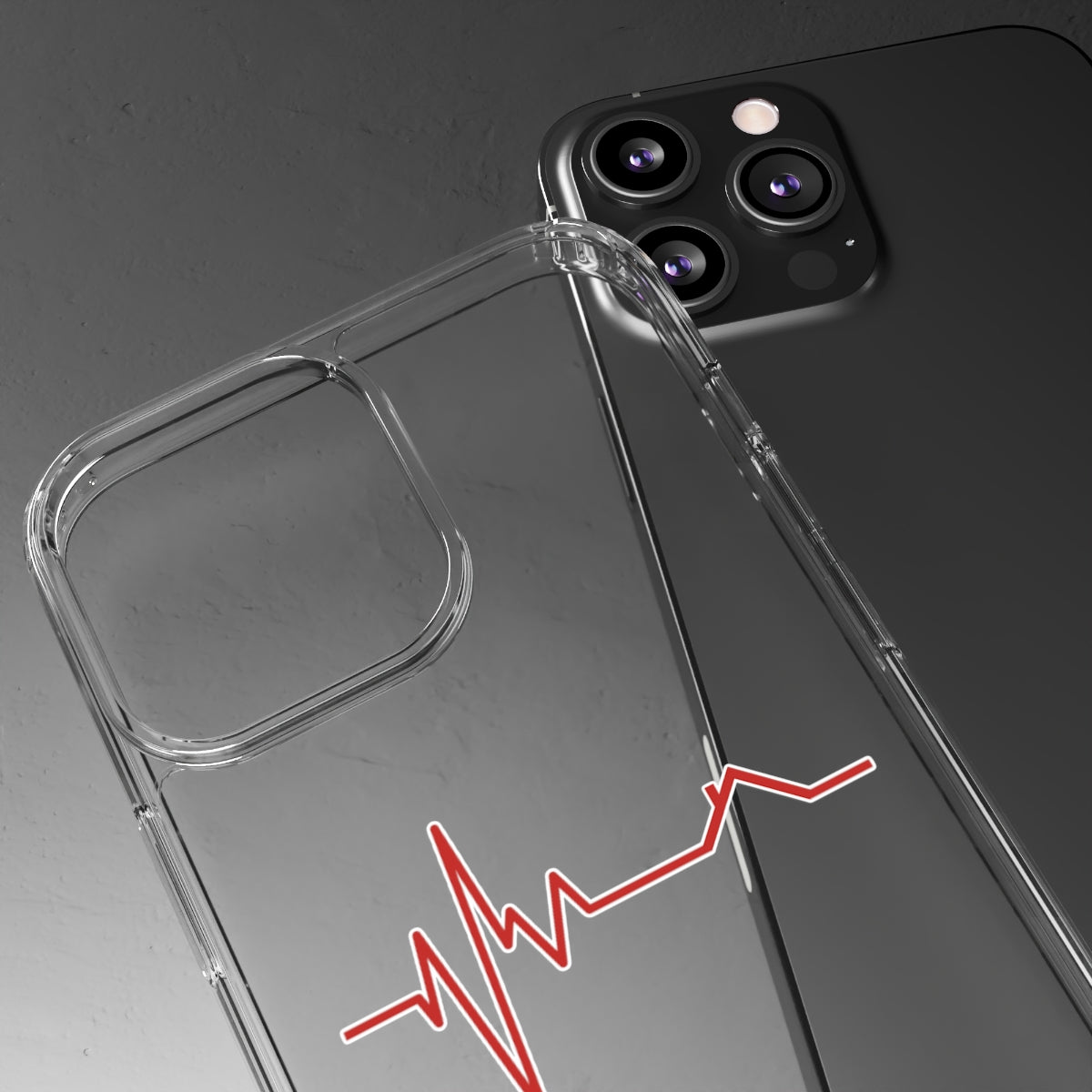 Housebeat Red Clear Phone Case - Phone Case | ShirtyAgents