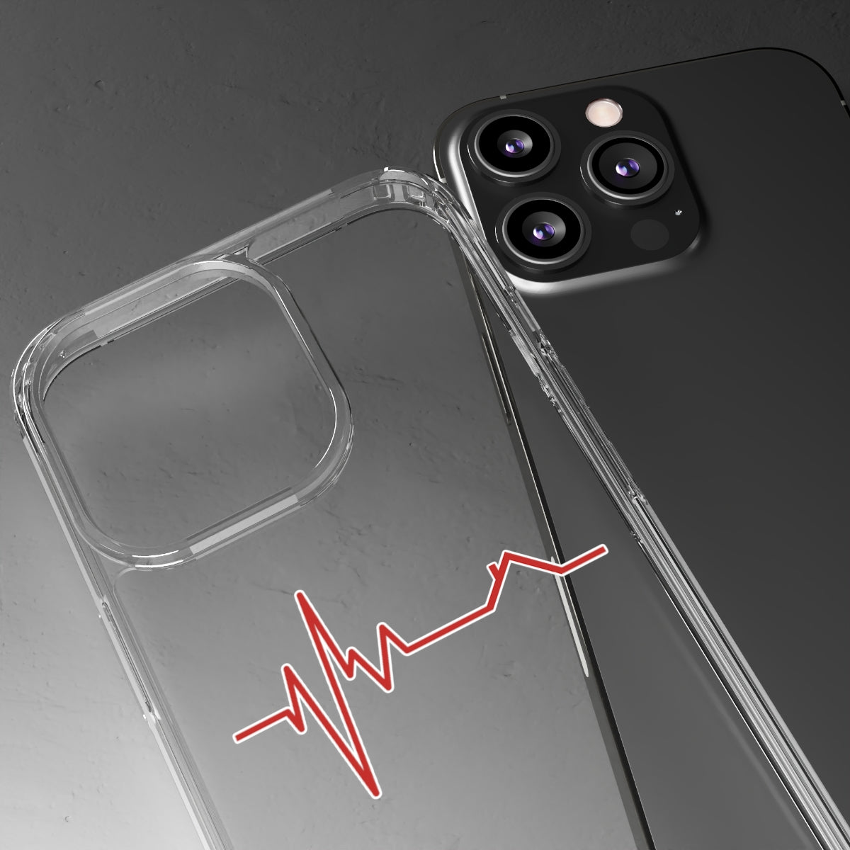 Housebeat Red Clear Phone Case - Phone Case | ShirtyAgents