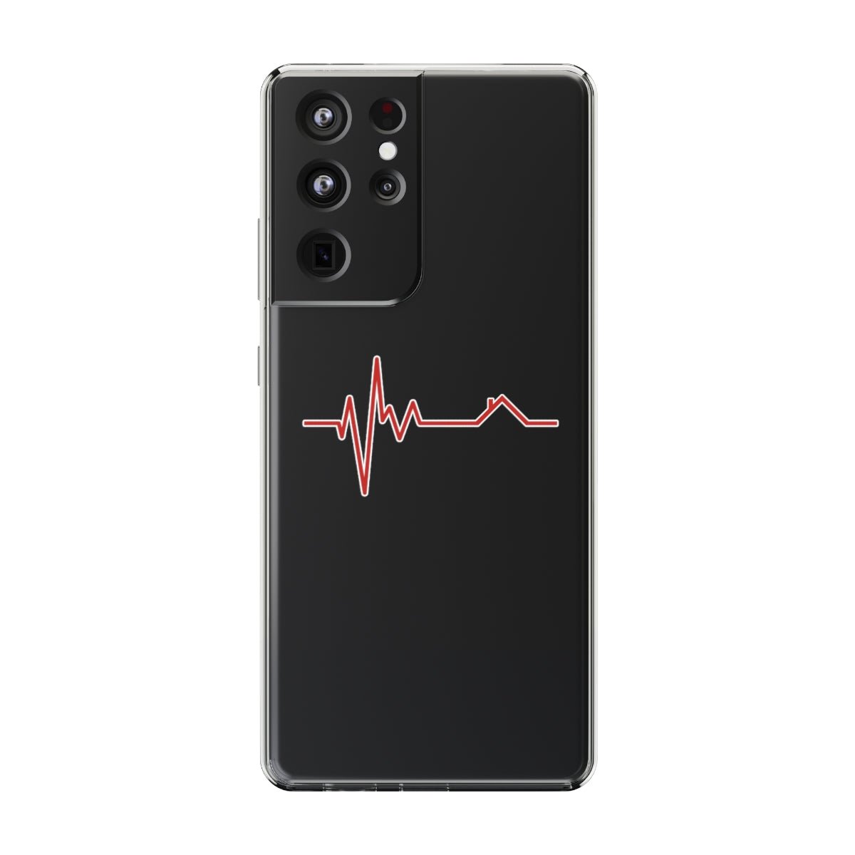 Housebeat Red Clear Phone Case - Phone Case | ShirtyAgents