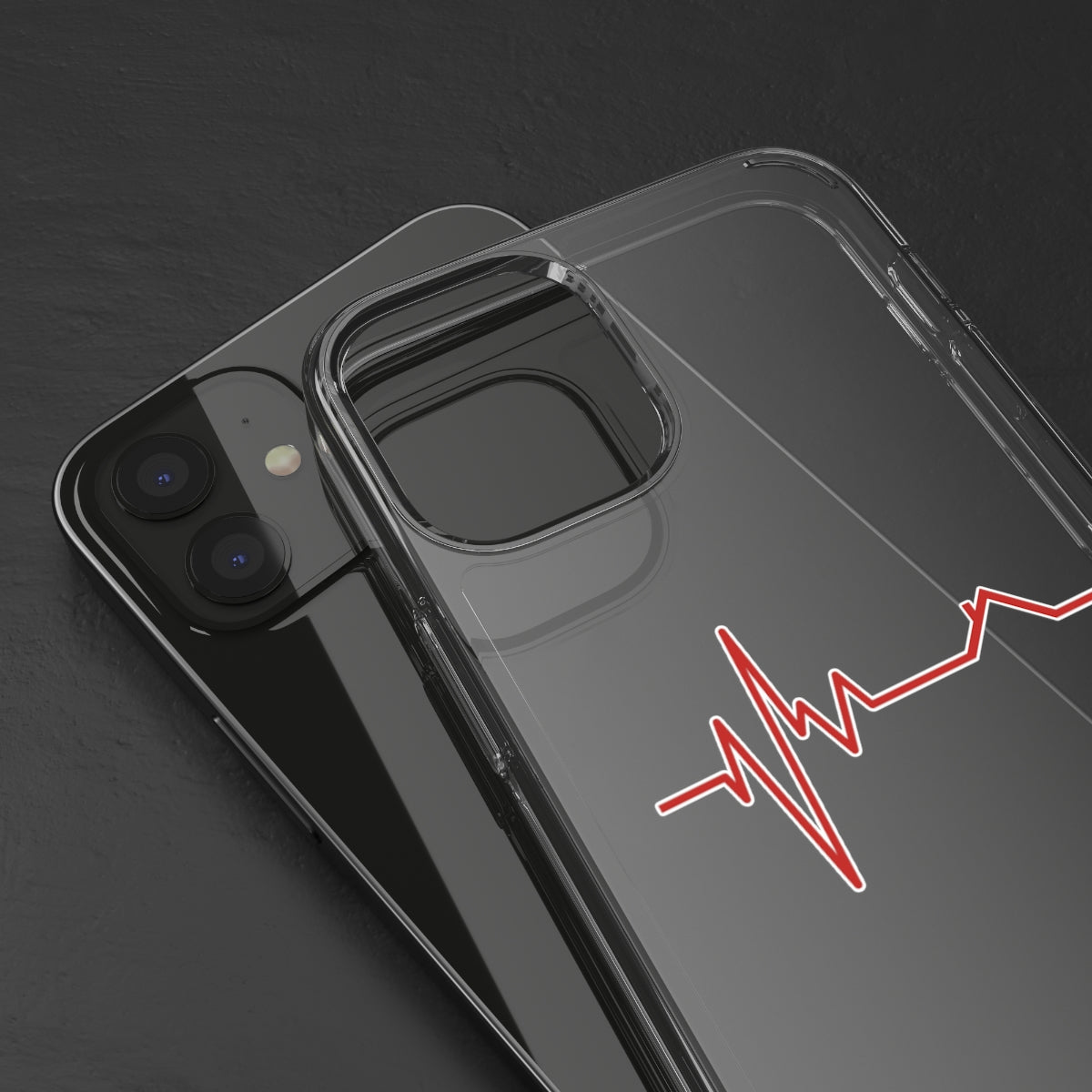 Housebeat Red Clear Phone Case - Phone Case | ShirtyAgents