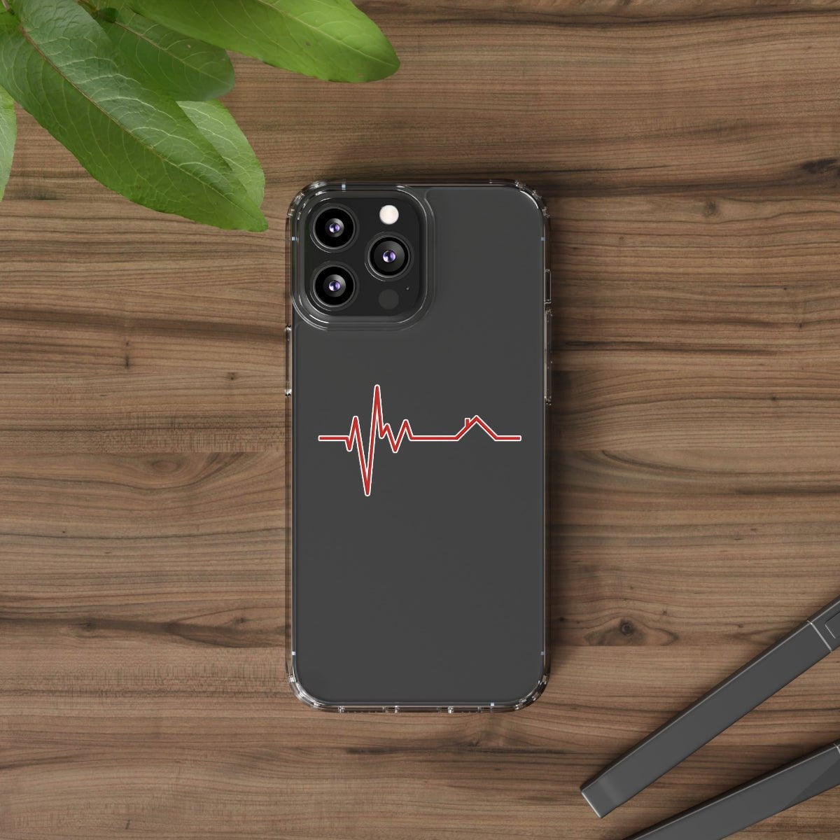 Housebeat Red Clear Phone Case - Phone Case | ShirtyAgents
