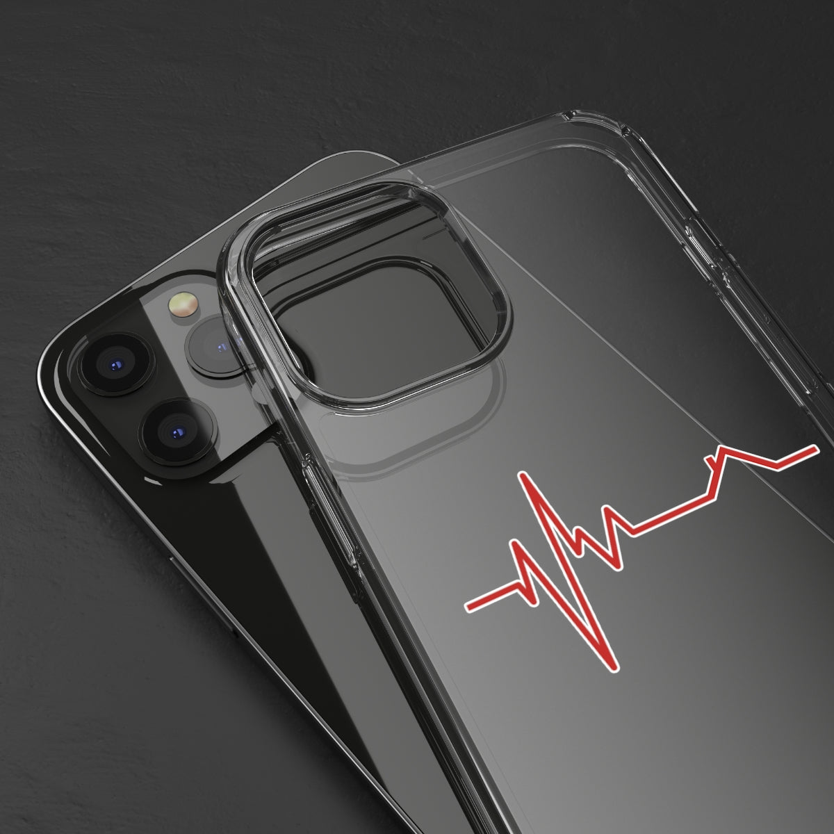 Housebeat Red Clear Phone Case - Phone Case | ShirtyAgents