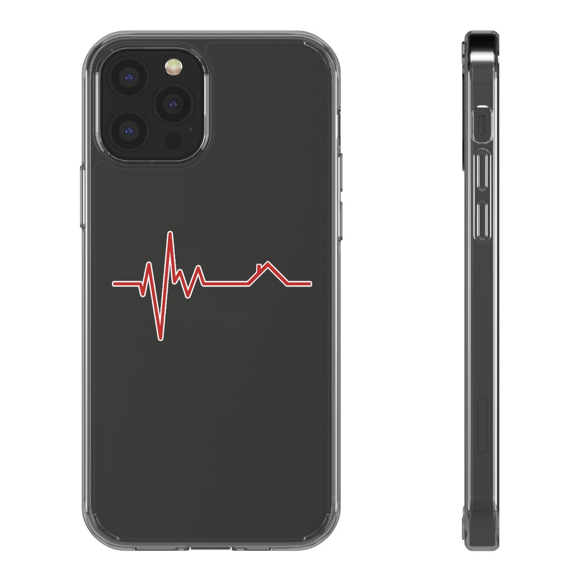 Housebeat Red Clear Phone Case - Phone Case | ShirtyAgents