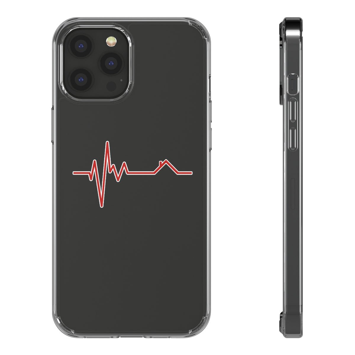 Housebeat Red Clear Phone Case - Phone Case | ShirtyAgents