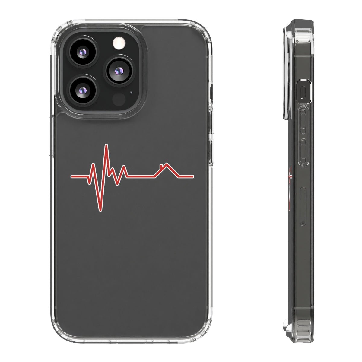 Housebeat Red Clear Phone Case - Phone Case | ShirtyAgents