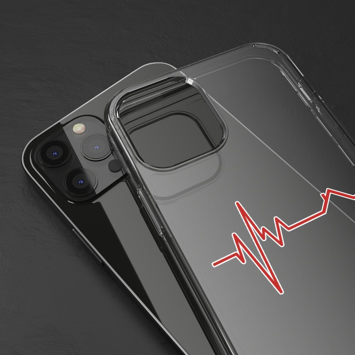 Housebeat Red Clear Phone Case - Phone Case | ShirtyAgents