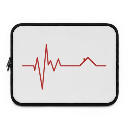 Housebeat Red Laptop Sleeve - Laptop Sleeve | ShirtyAgents