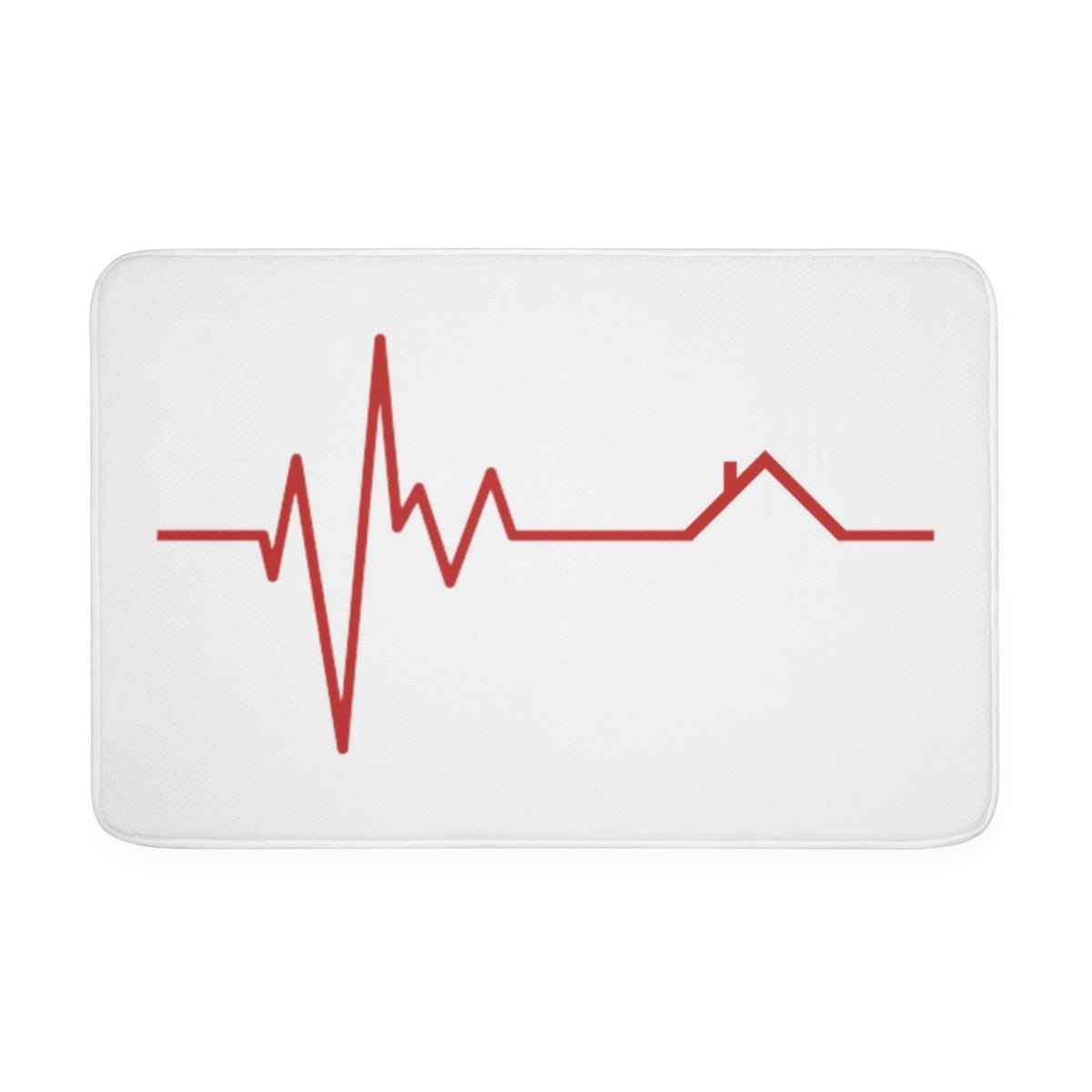 Housebeat Red Memory Foam Bath Mat - Home Decor | ShirtyAgents
