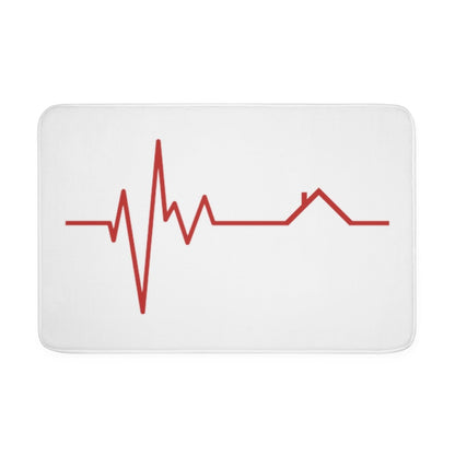 Housebeat Red Memory Foam Bath Mat - Home Decor | ShirtyAgents