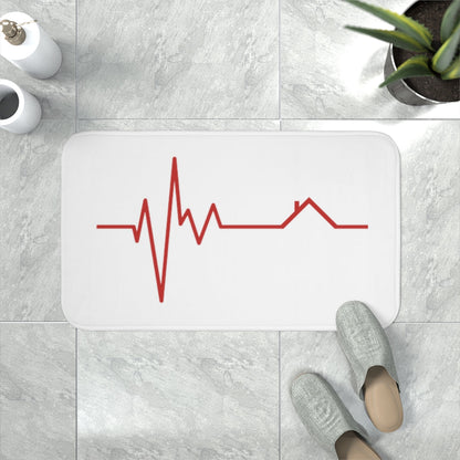 Housebeat Red Memory Foam Bath Mat - Home Decor | ShirtyAgents