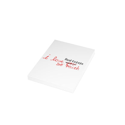 I Love Real Estate So Much Folded Greeting Cards (1, 10, 30, and 50pcs) - Paper products | ShirtyAgents