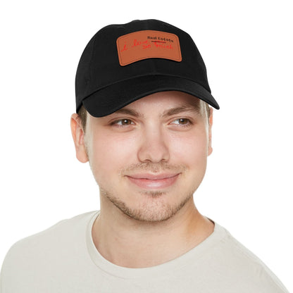 I Love Real Estate So Much Hat with Leather Patch - Hats | ShirtyAgents